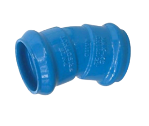 Soced Dwbl PVC Plyg 22.5°