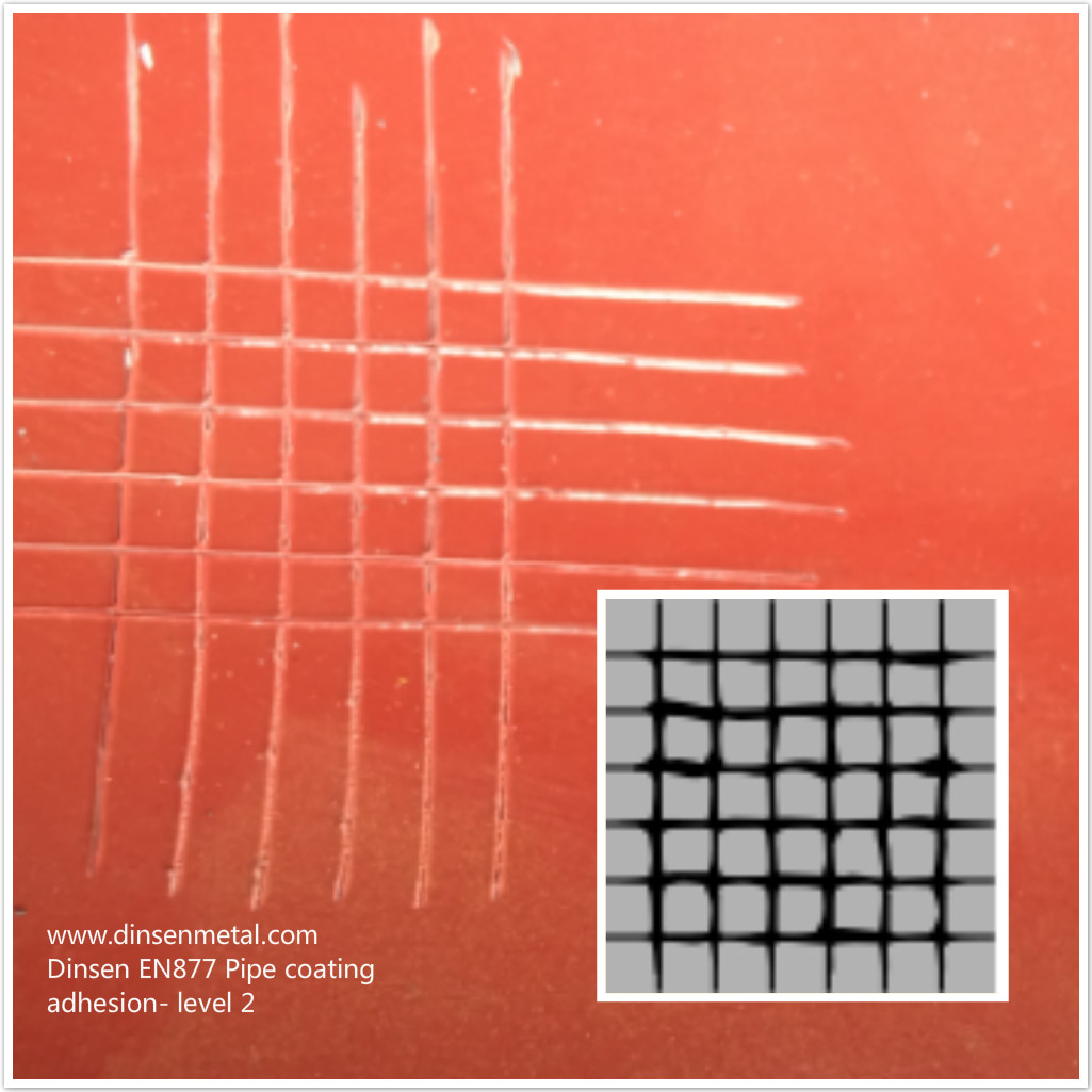 EN 877 Epoxy-Coated Cast Iron Pipe Adhesion Test