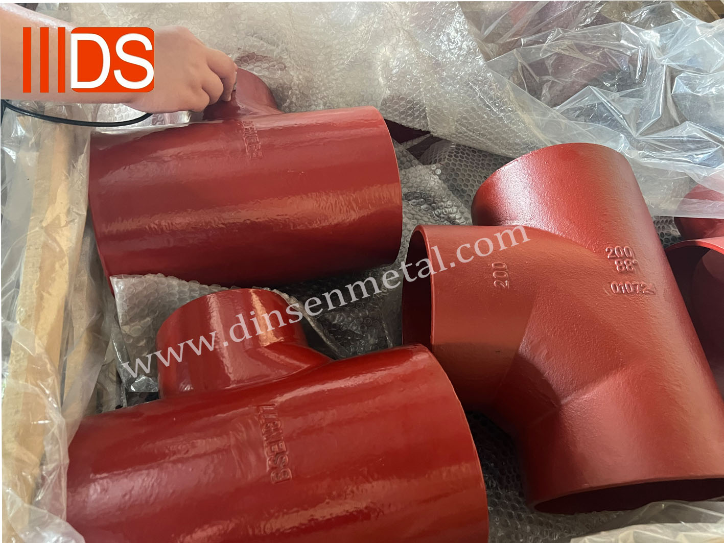 Different Coating Of DINSEN EN877 Cast Iron Fittings