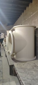 3D sand printed core set for ductile iron pipe fitting