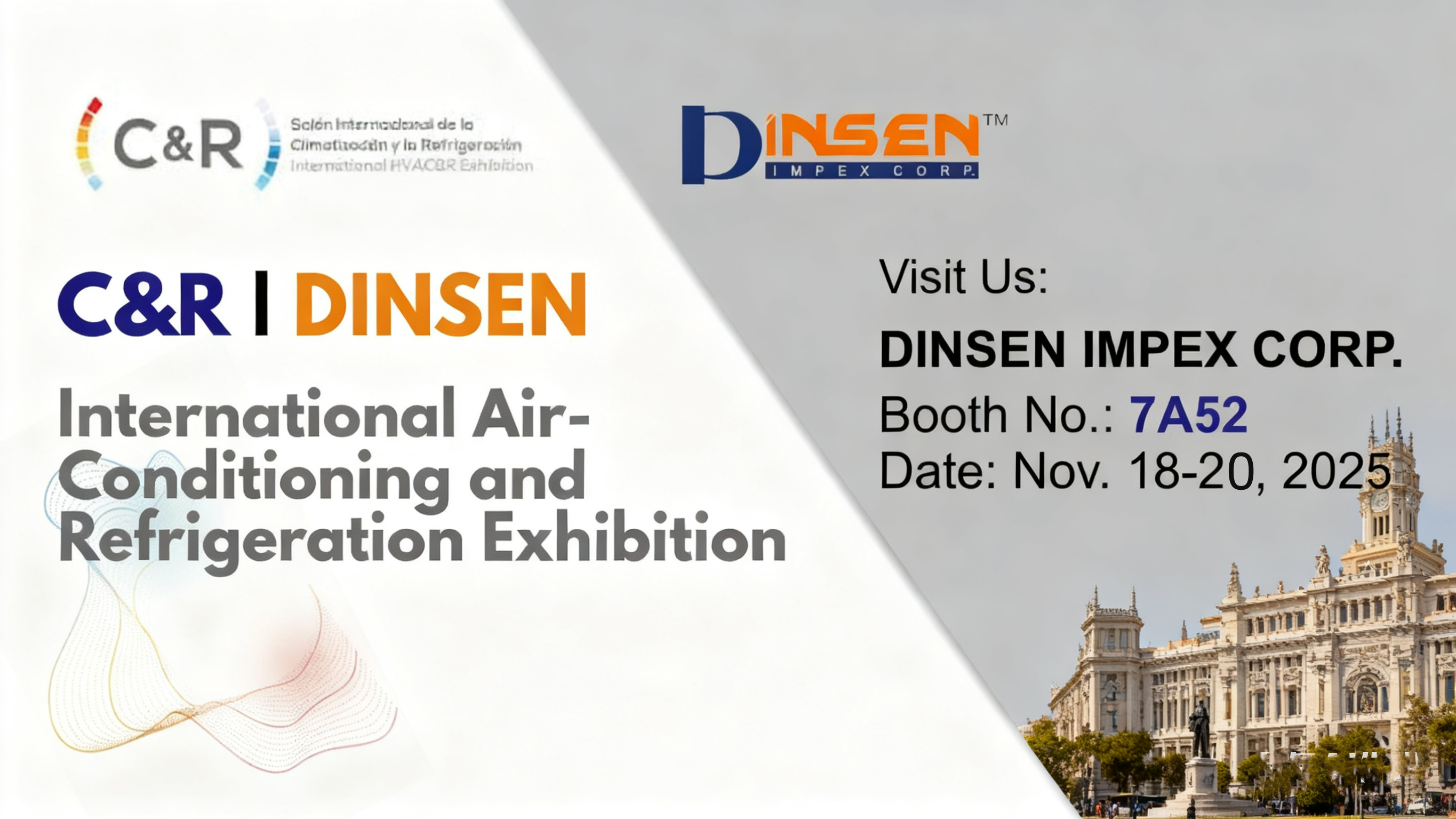 We are excited to invite you to visit the  #DINSEN booth at the upcoming C&R Show in Spain.