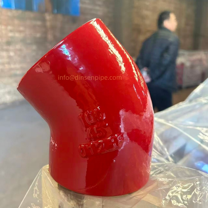 DN100 45 cast iron bend