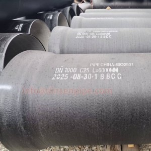 Socket Ductile Iron Pipe DN1000 Saudi Arabia