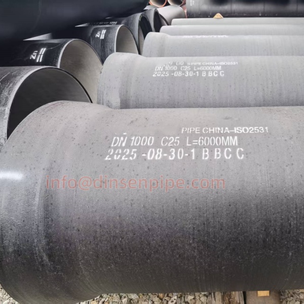 Socket Ductile Iron Pipe DN1000 Saudi Arabia
