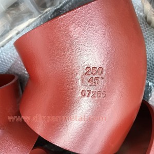 DN250 SML cast iron pipe fitting 45°  bend