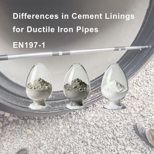 Differences in Cement Linings for Ductile Iron Pipes EN197-1