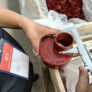 EN877 2021 Cast Iron Fitting Reducer DN100 50°