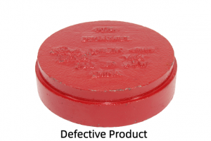 Red Grooved Pipe Fitting