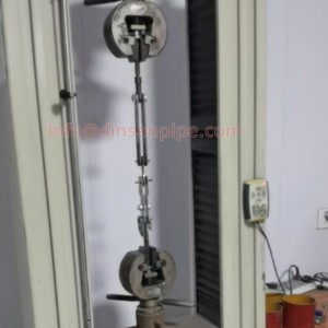 SML pipe and fitting tensile test