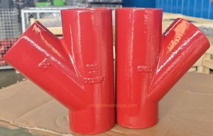 cast iron branch 100 45