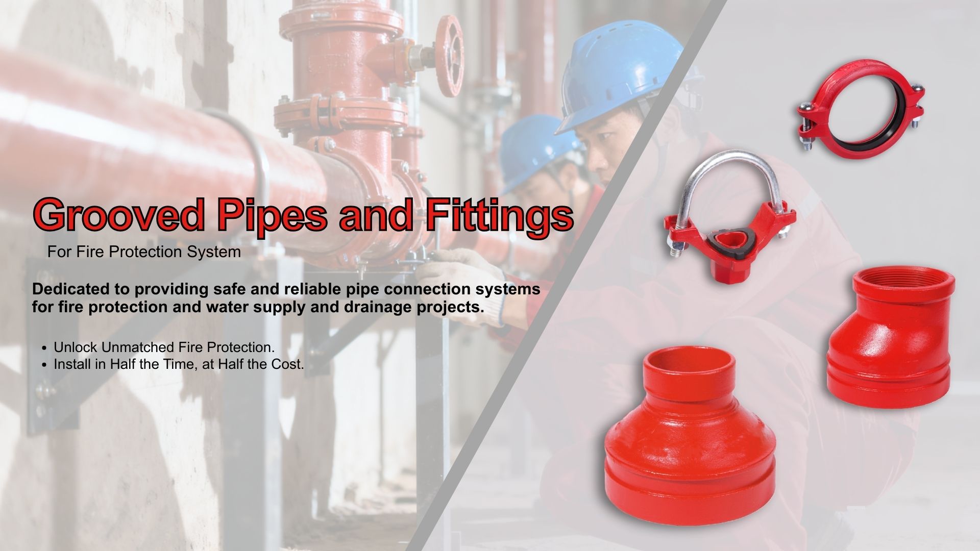 grooved fittings banner dinsen